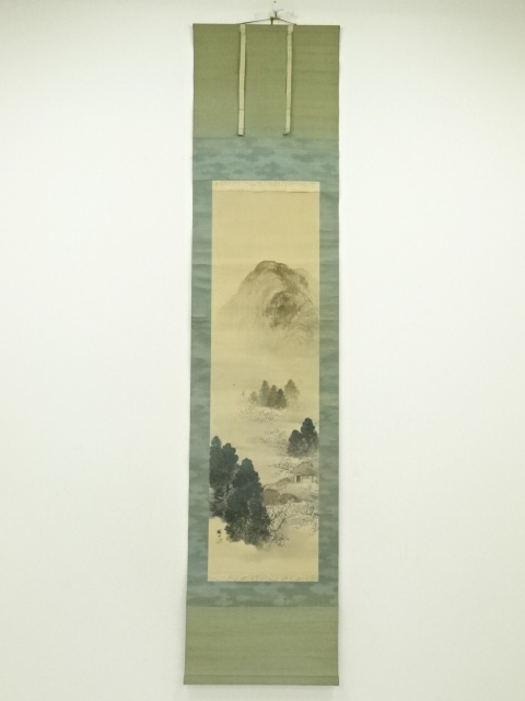 JAPANESE HANGING SCROLL / HAND PAINTED / WINTER